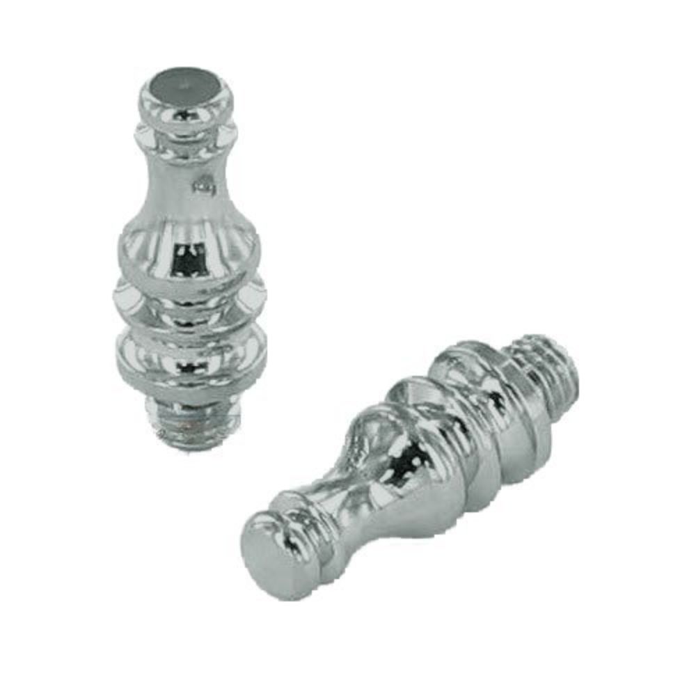 Omnia 085/STP2.26 Pair of Steeple Tips Bright Chrome Finish