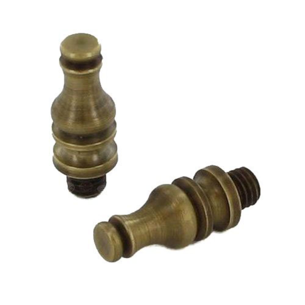 Omnia 085/STP2.5A Pair of Steeple Tips Unlacquered Antique Bronze Finish