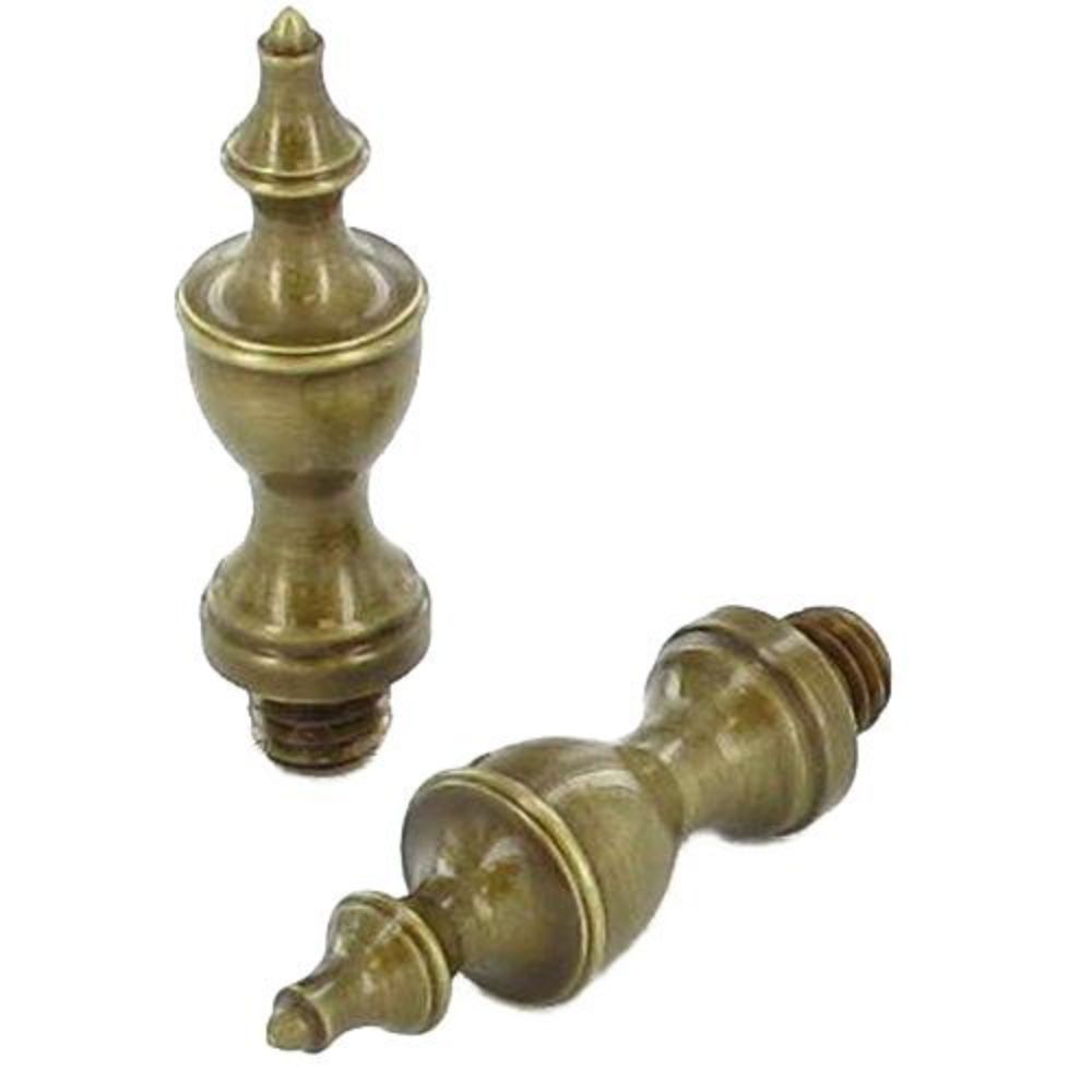 Omnia 085/URN2.5A Pair of Urn Tips Unlacquered Antique Bronze Finish