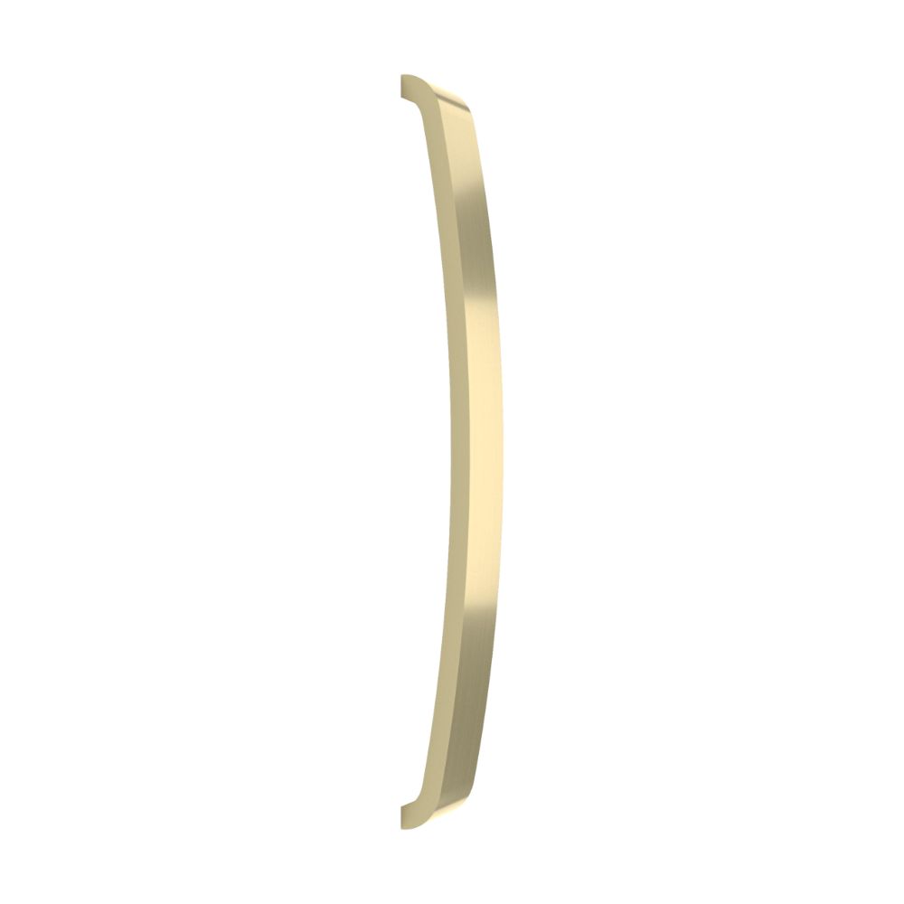 Omnia 1971/254.4 10" Center to Center Modern Arched Cabinet Pull Satin Brass Finish