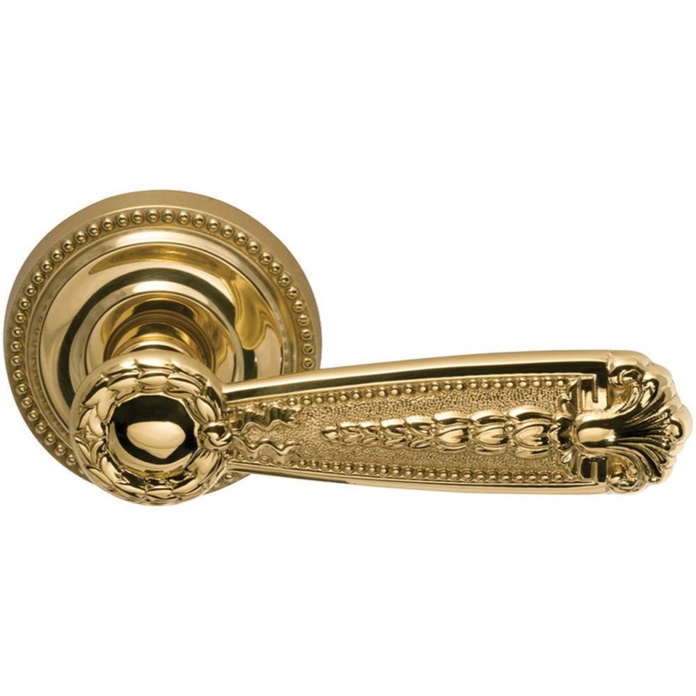 Omnia Industries 229/00.PA1 PASSAGE LATCHSET US3 in Lacquered Polished Brass