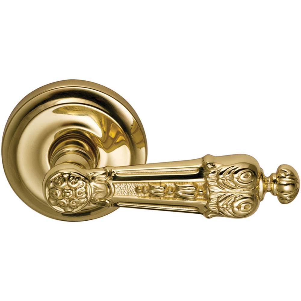 Omnia Industries 231/00.PA1 PASSAGE LATCHSET US3 in Lacquered Polished Brass