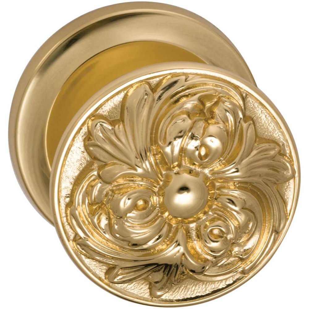 Omnia Industries 232/00.PA1 PASSAGE LATCHSET US3 in Lacquered Polished Brass