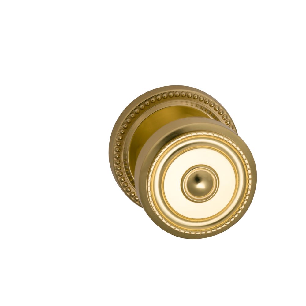 Omnia Industries 430/00.PA1 PASSAGE LATCHSET US3 in Lacquered Polished Brass