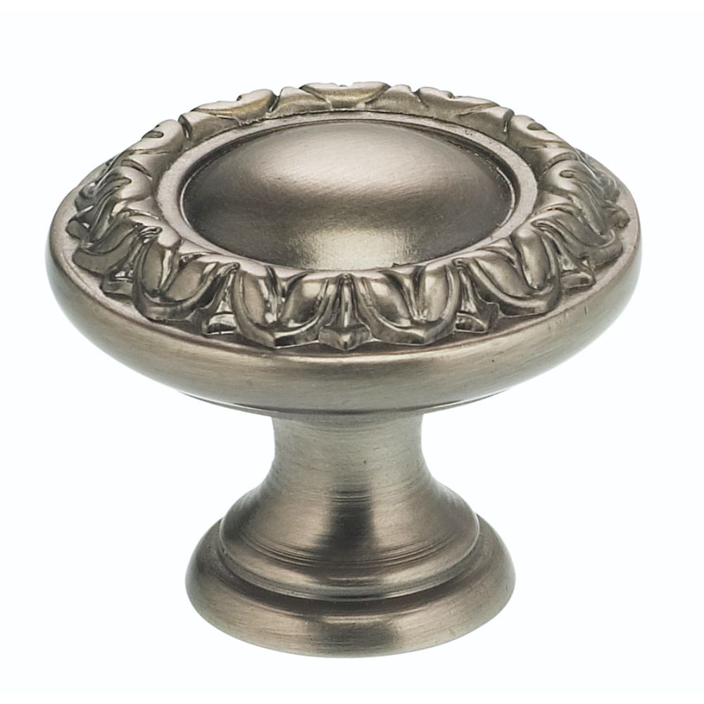 Omnia 7436/30.15A 1-3/16" Ornate Cabinet Knob Antique Nickel Finish