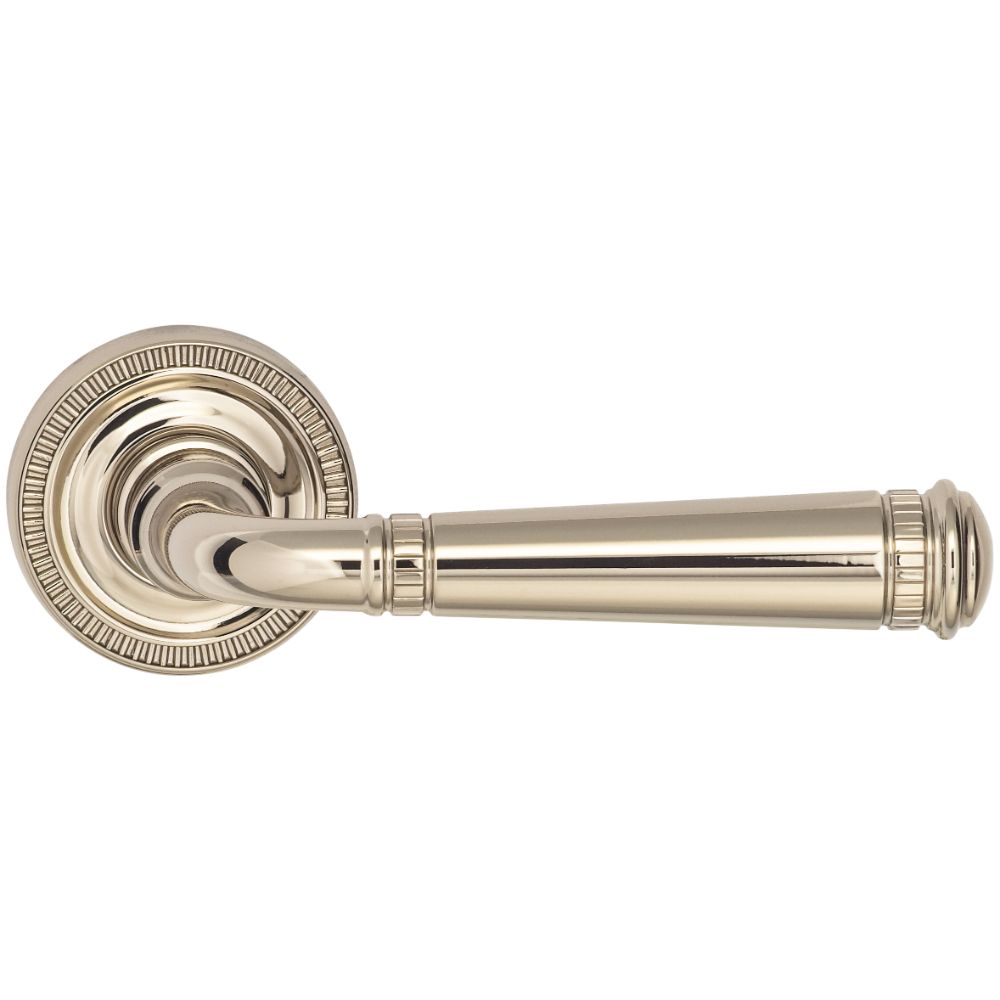 Omnia Industries 751ML67/238T.PA14 MILLED LEVER 67MM ROSE PA US14 in Polished Nickel Plated