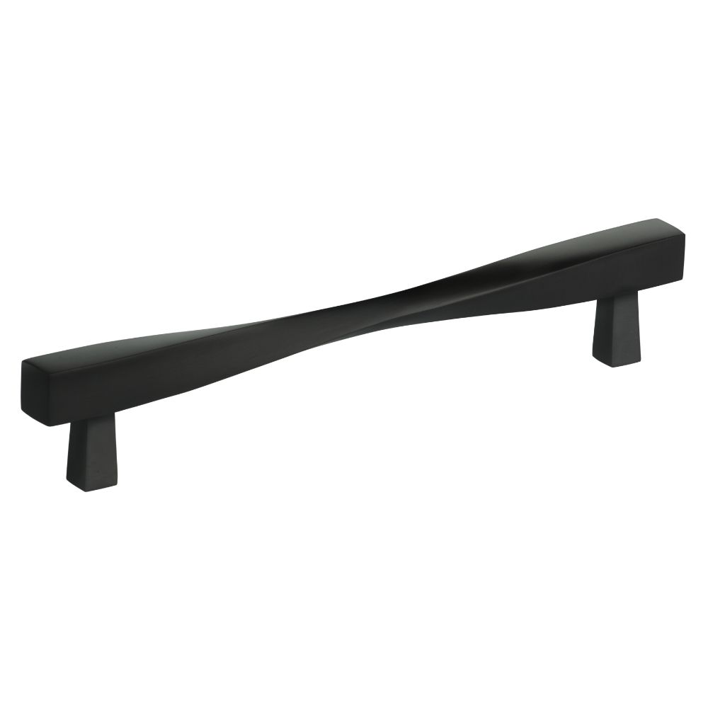 Omnia 9009/170.10B 6-5/8" Center to Center Modern Twisted Cabinet Pull Oil Rubbed Black Finish