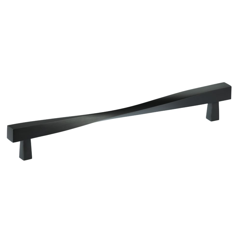 Omnia 9009/220.10B 8-5/8" Center to Center Modern Twisted Cabinet Pull Oil Rubbed Black Finish