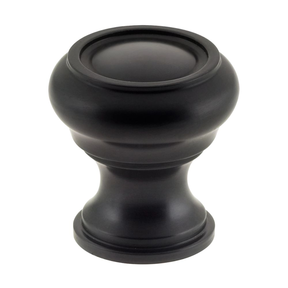 Omnia 9045/25.10B 1" Traditional Cabinet Knob Oil Rubbed Black Finish