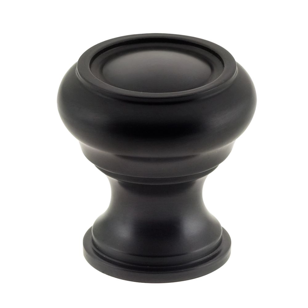 Omnia 9045/31.10B 1-1/4" Traditional Cabinet Knob Oil Rubbed Black Finish