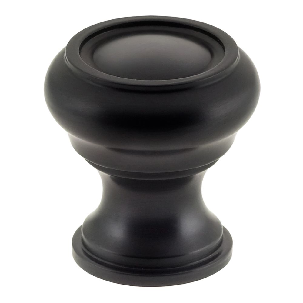 Omnia 9045/38.10B 1-1/2" Traditional Cabinet Knob Oil Rubbed Black Finish
