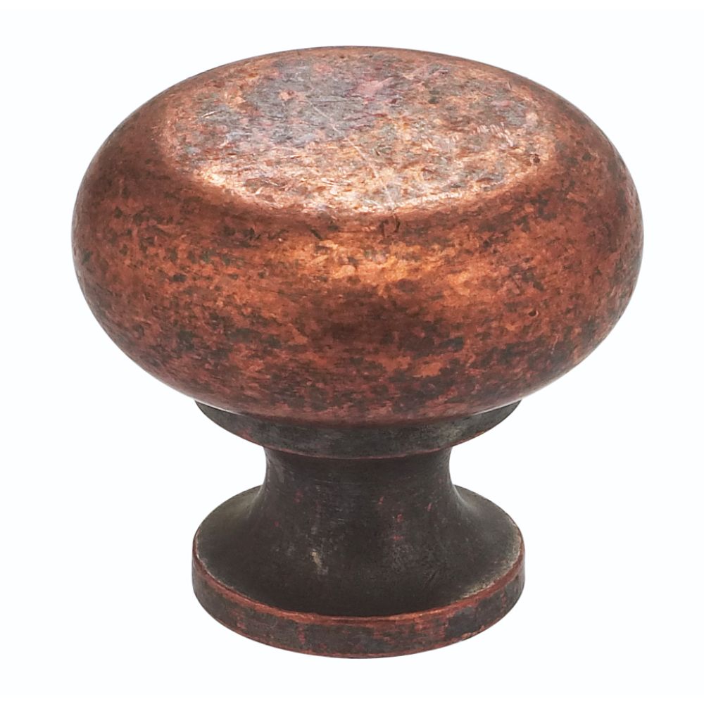 Omnia 9100/31.VC 1-7/32" Round Cabinet Knob Vintage Copper Finish