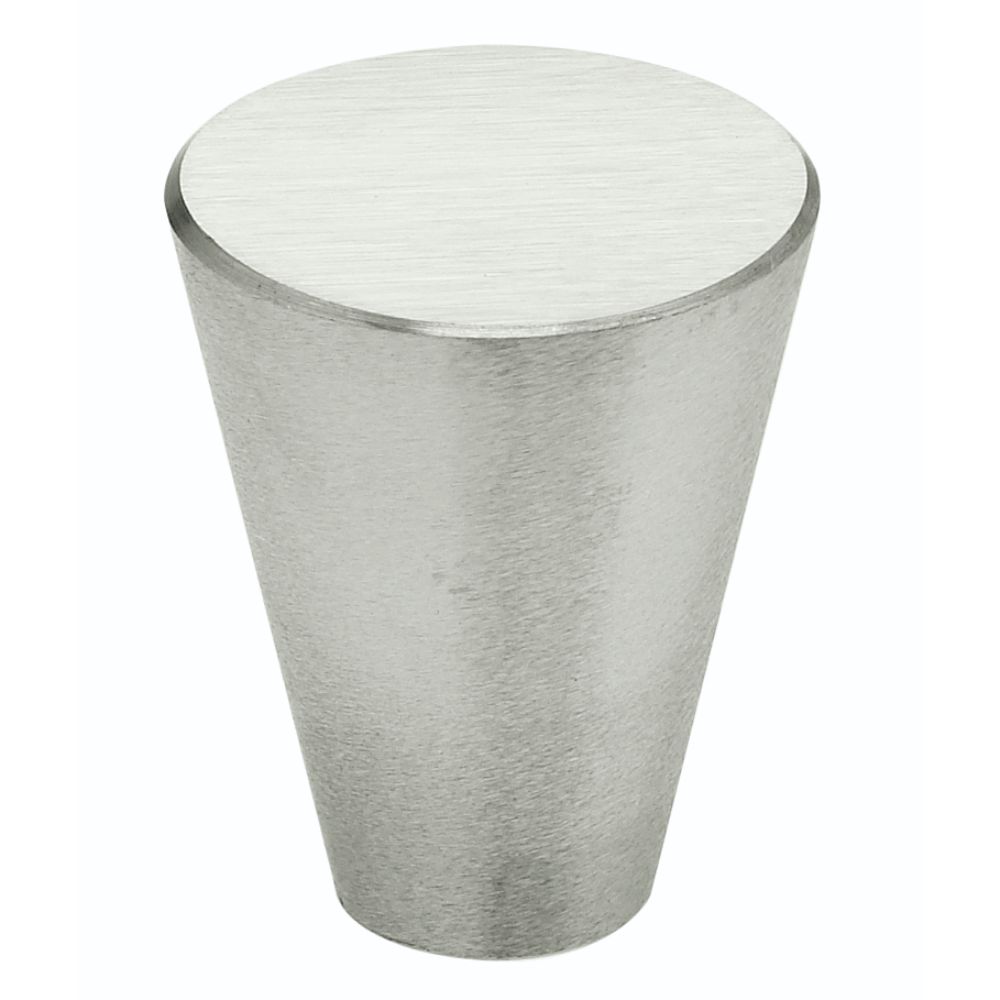 Omnia 9181/20.32D 3/4" Cone Cabinet Knob Satin Stainless Steel Finish