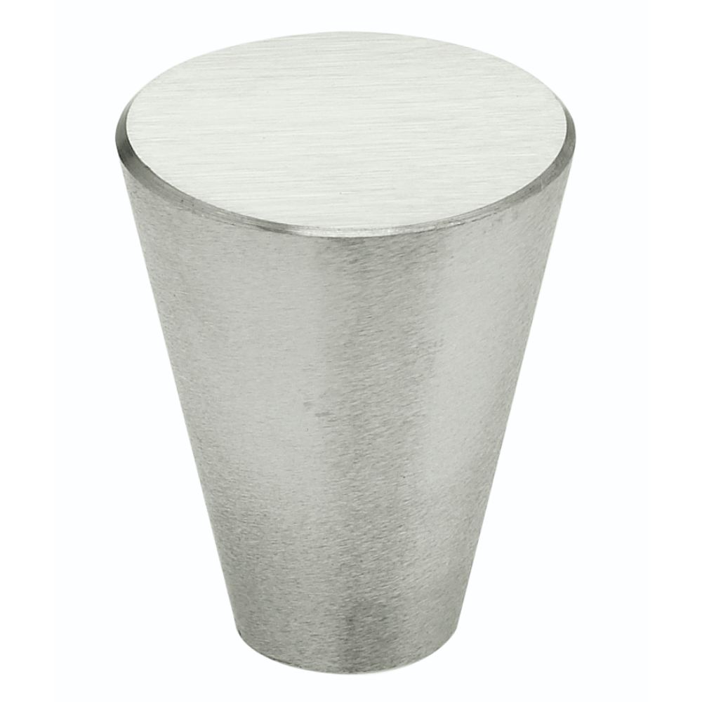 Omnia 9181/24.32D 15/16" Cone Cabinet Knob Satin Stainless Steel Finish