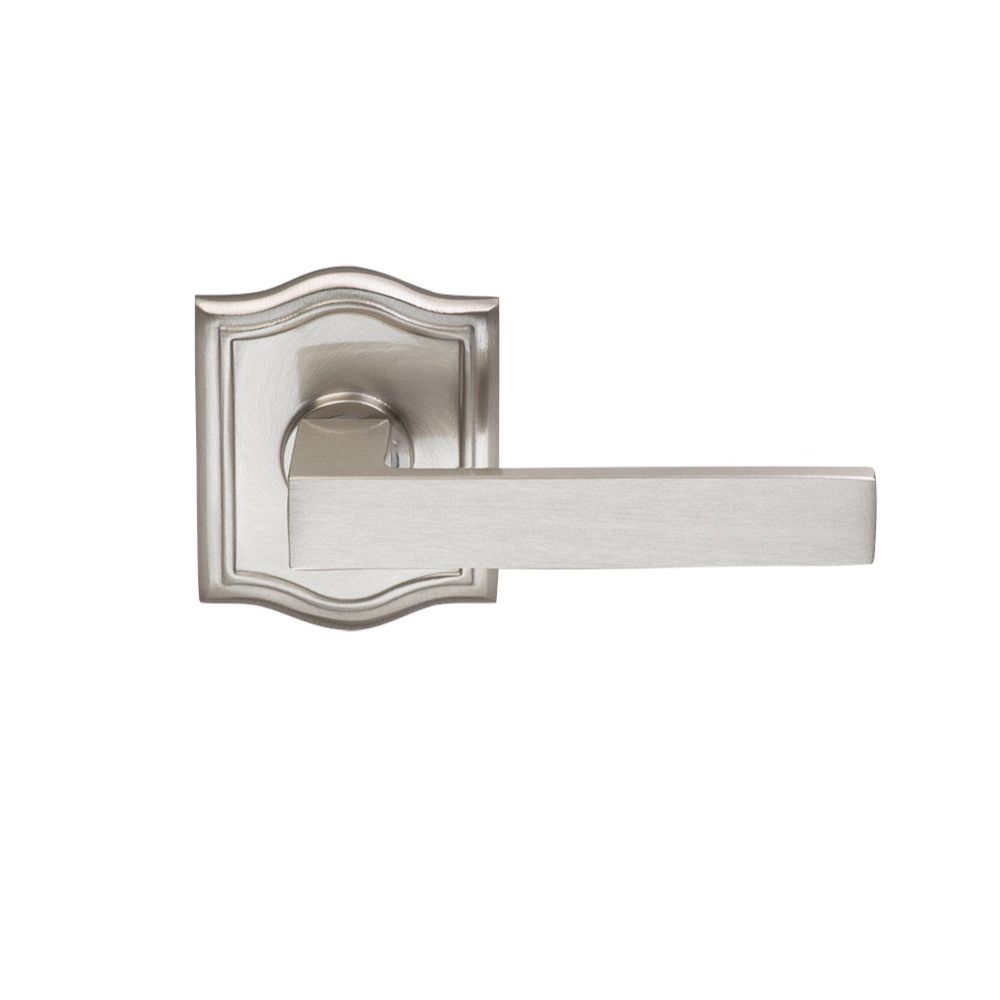 Omnia Industries 930AR/L.SD15 SQ.LVR, ARCH.ROSE,LH SD US15 in Satin Nickel Plated