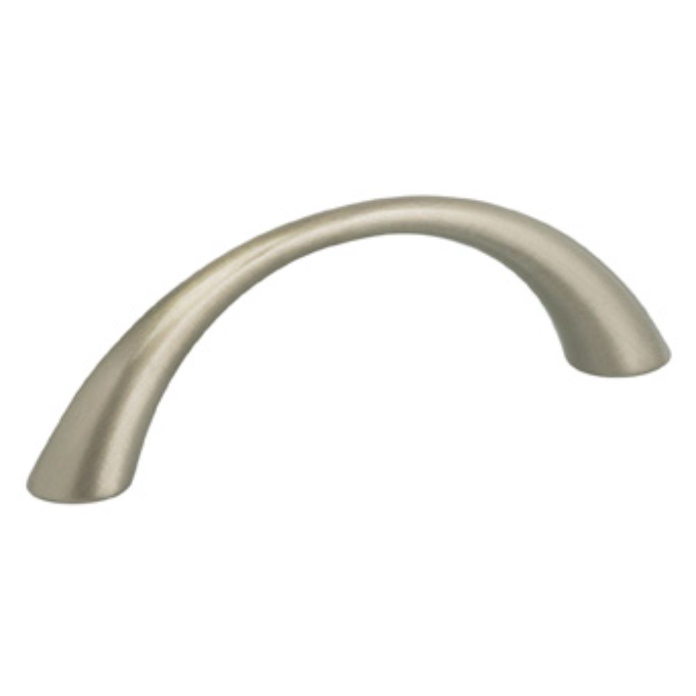 Omnia 9400/64.15 2-1/2" Center to Center Modern Arched Cabinet Pull Satin Nickel Finish