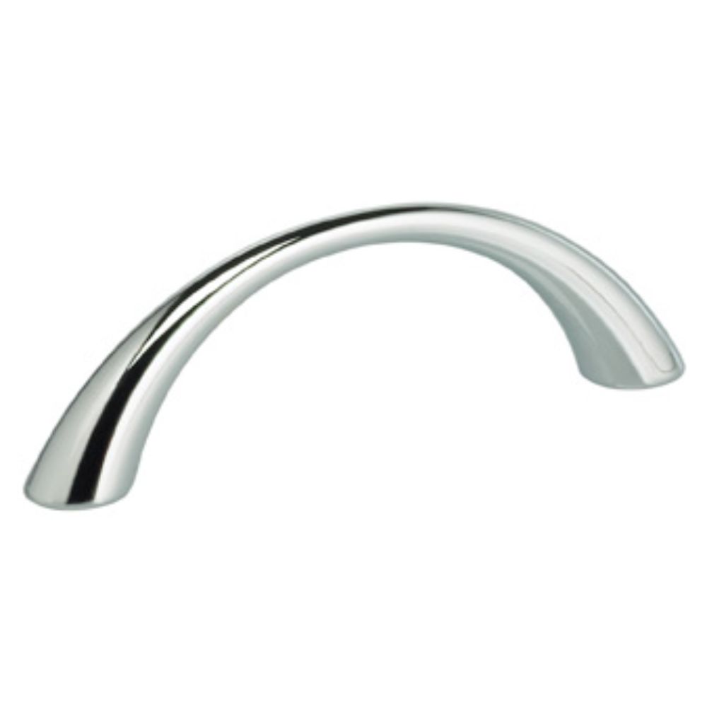 Omnia 9400/64.26 2-1/2" Center to Center Modern Arched Cabinet Pull Bright Chrome Finish