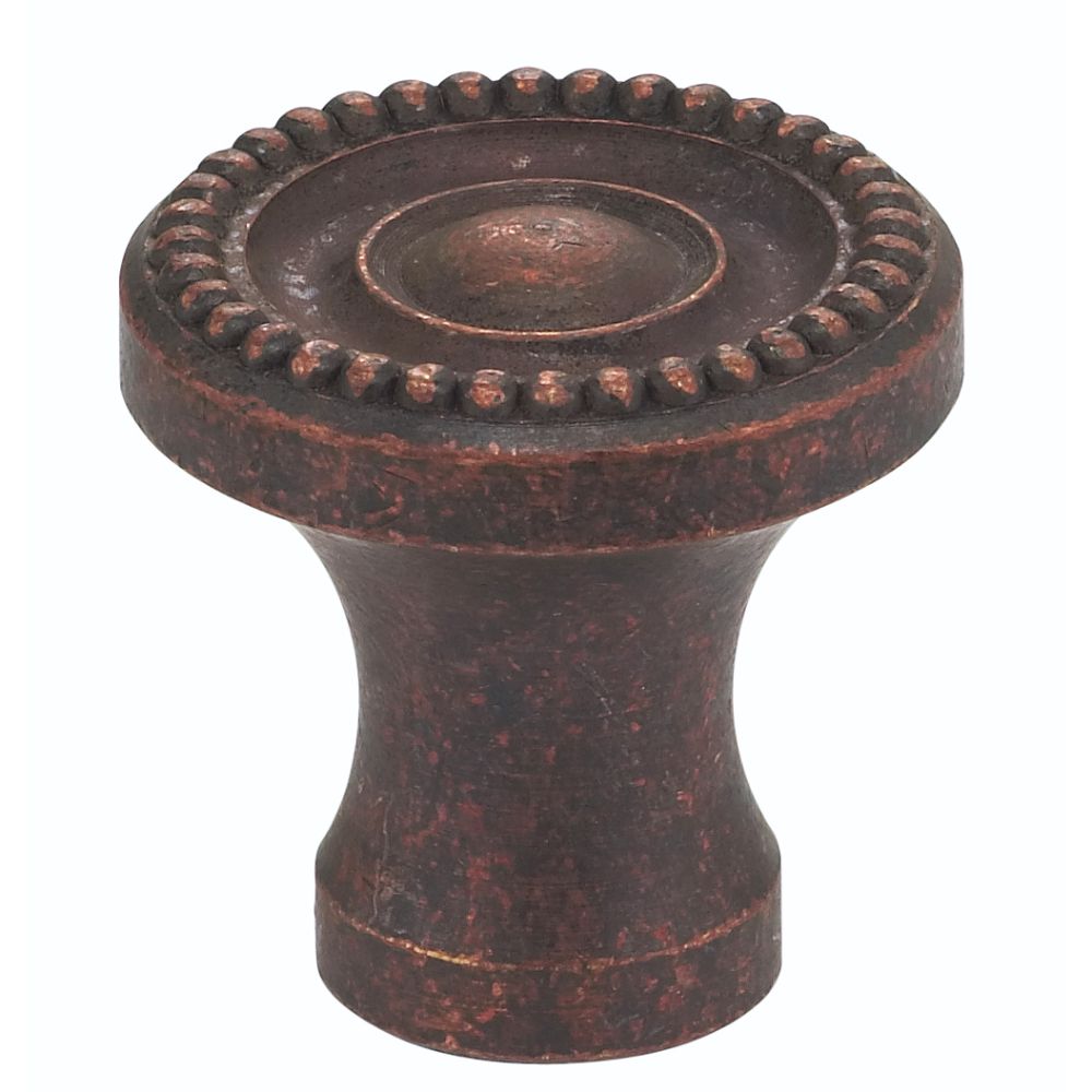 Omnia 9430/25.VC 1" Beaded Cabinet Knob Vintage Copper Finish