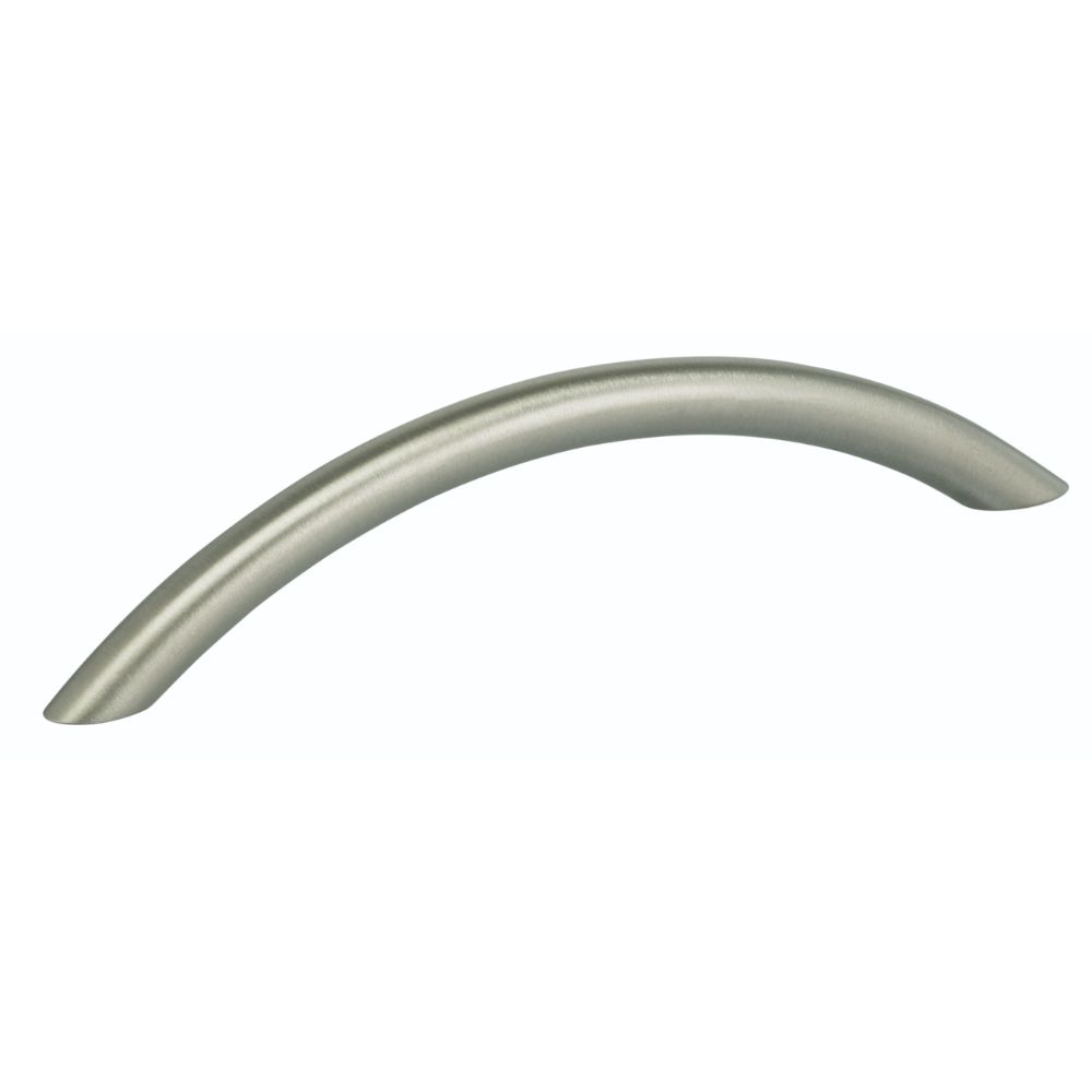 Omnia 9450/128.32D Arched 5" Center to Center Cabinet Pull Satin Stainless Steel Finish
