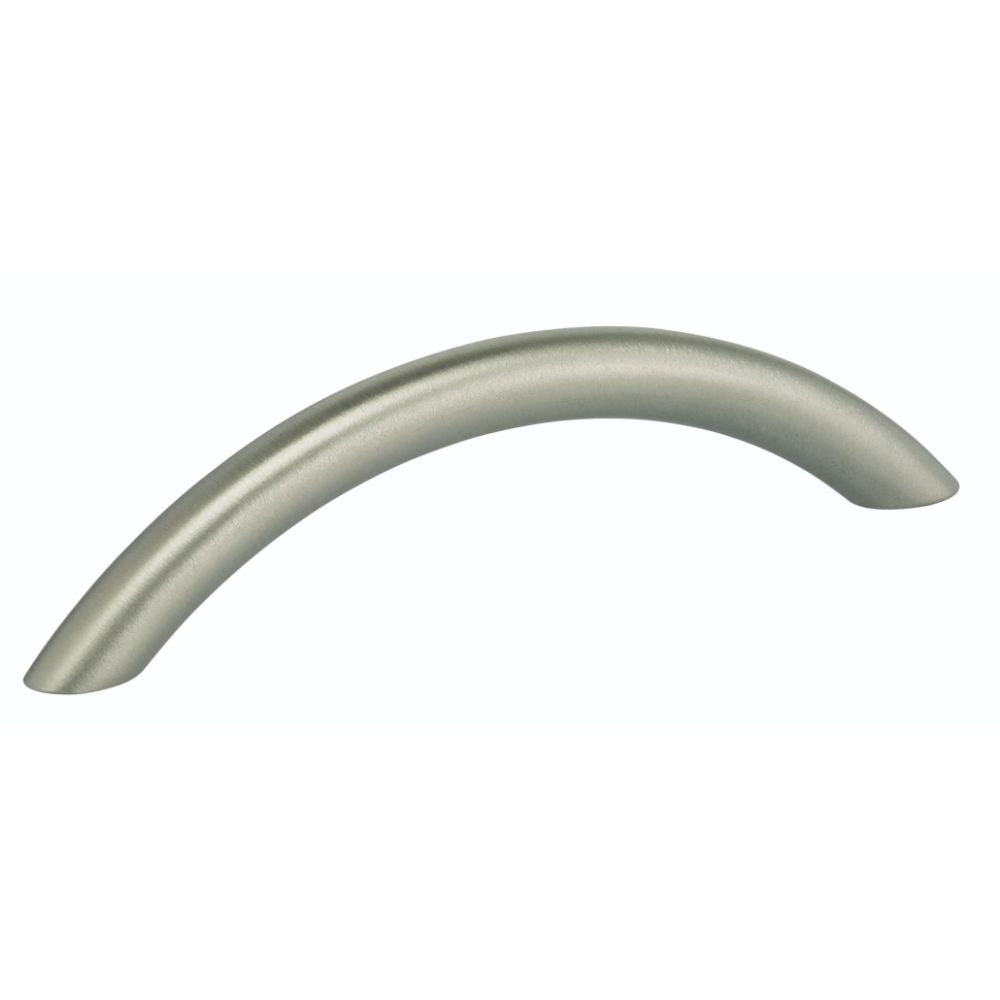 Omnia 9450/96.32D Arched 3-3/4" Center to Center Cabinet Pull Satin Stainless Steel Finish