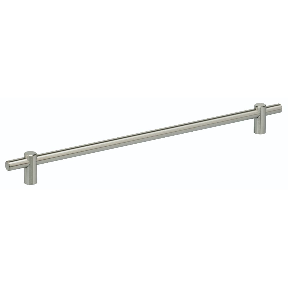 Omnia 9458/320.32D 12-5/8" Center to Center Thick Modern Bar Cabinet Pull Satin Stainless Steel Finish