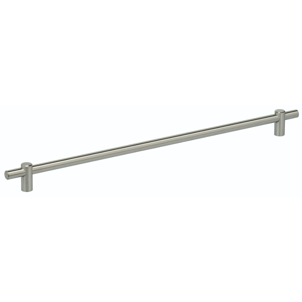 Omnia 9458/448.32D 17-5/8" Center to Center Thick Modern Bar Cabinet Pull Satin Stainless Steel Finish