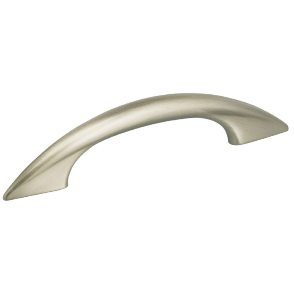 Omnia 9461/100.15 Arched 4" Center to Center Cabinet Pull Satin Nickel Finish