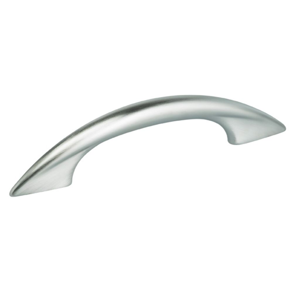 Omnia 9461/100.26D Arched 4" Center to Center Cabinet Pull Satin Chrome Finish