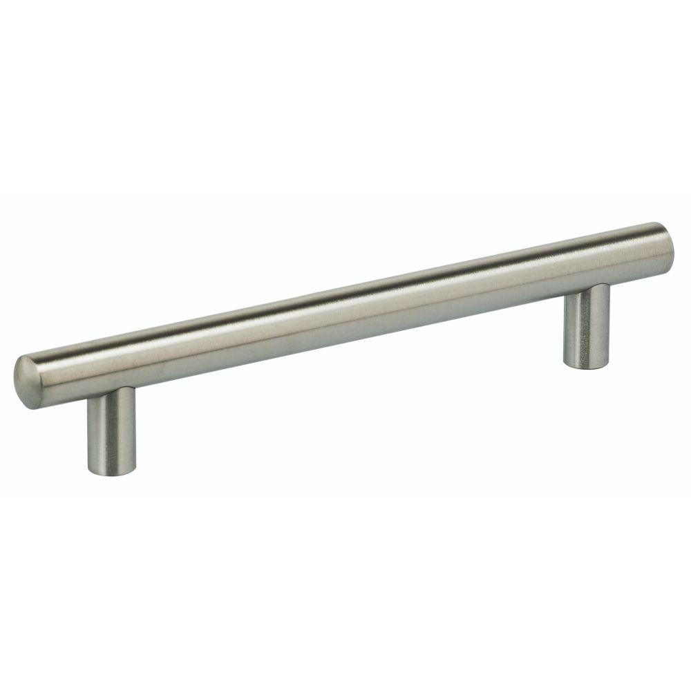 Omnia 9465/128.32D 5" Center to Center Thick Cabinet Bar Pull Satin Stainless Steel Finish