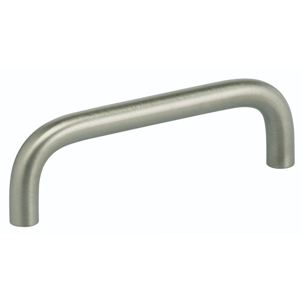 Omnia 9538/102.32D 4" Center to Center Thick Wire Cabinet Pull Satin Stainless Steel Finish