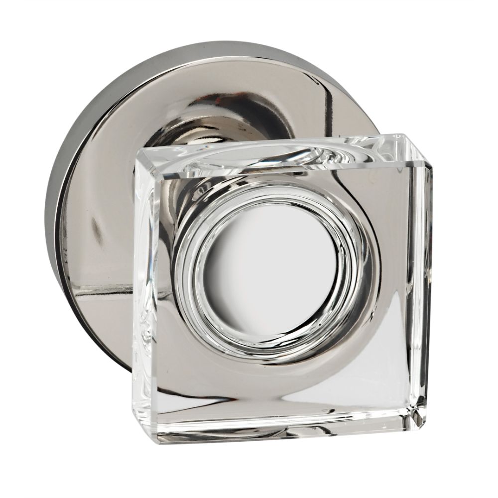 Omnia Industries 956MD/0.SD26 GLASS.KN,MOD.ROSE, S.D. US26 in Polished Chrome Plated