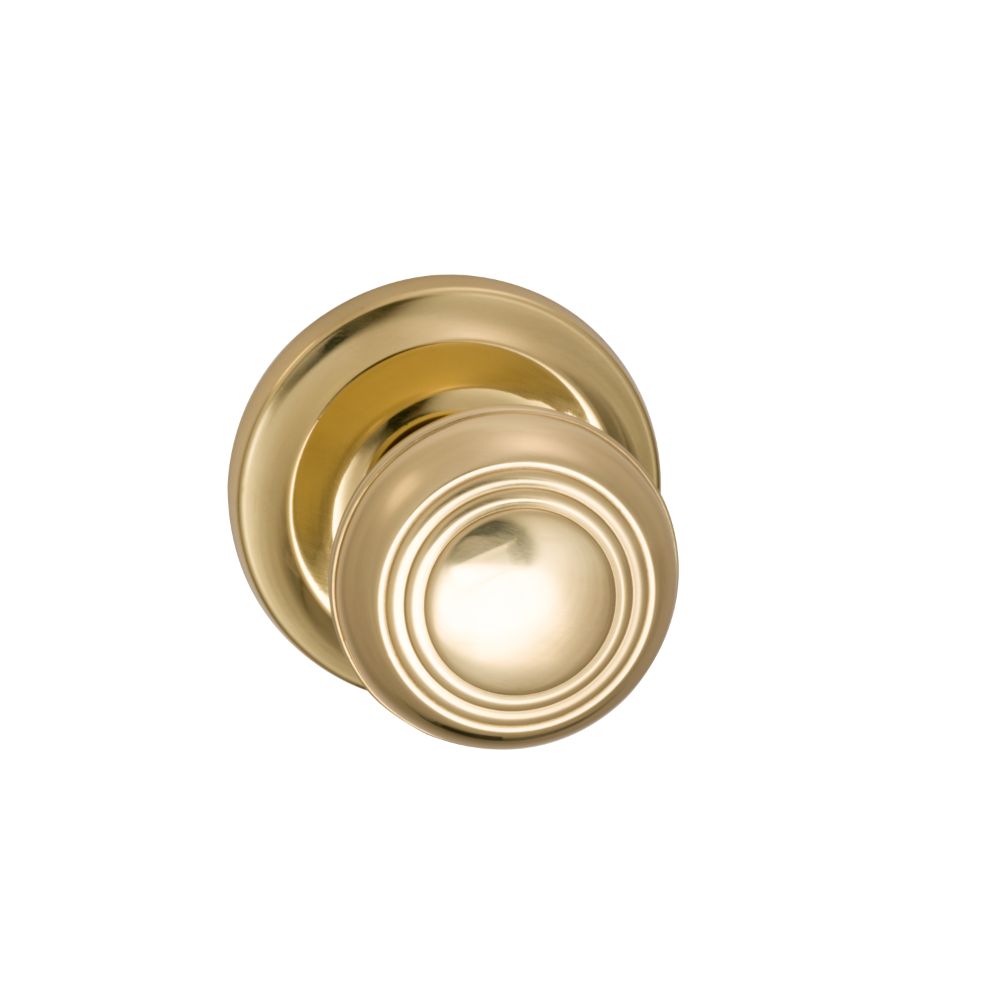 Omnia Industries 970/00.PA1 PASSAGE SET 238/138 W/013 US3 in Lacquered Polished Brass
