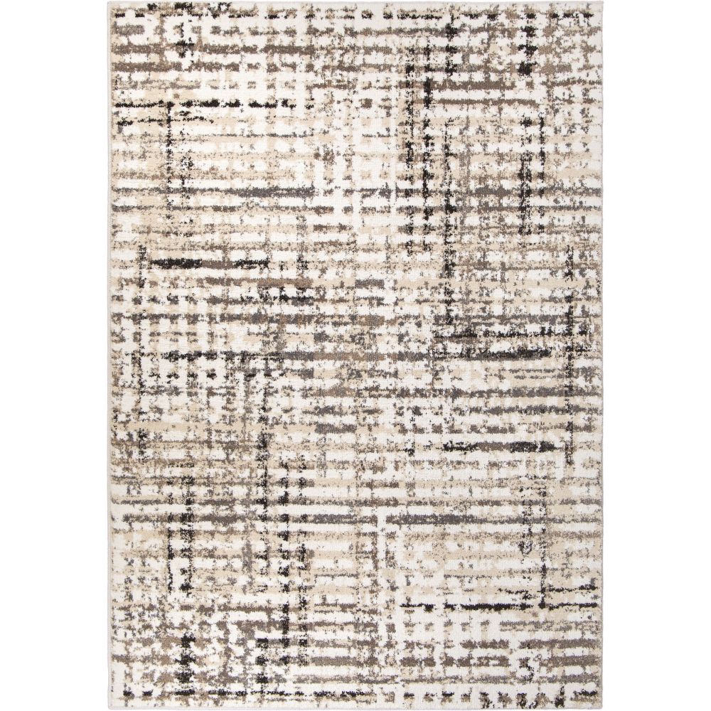 Orian Rugs 8240 Griddle White 5 Ft. X 8 Ft.