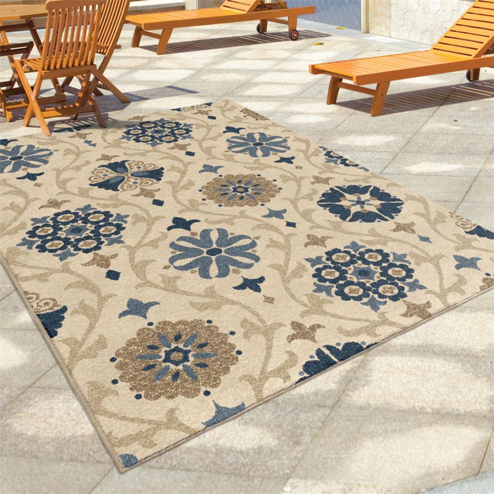 _1844 5X8 - Orian Rugs 1844 5x8 Indoor/Outdoor Scroll Floral Chico ...