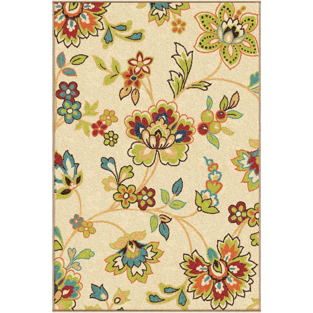 _2309 2X8 - Orian Rugs 2309 2x8 Indoor/Outdoor Floral Walters Multi ...