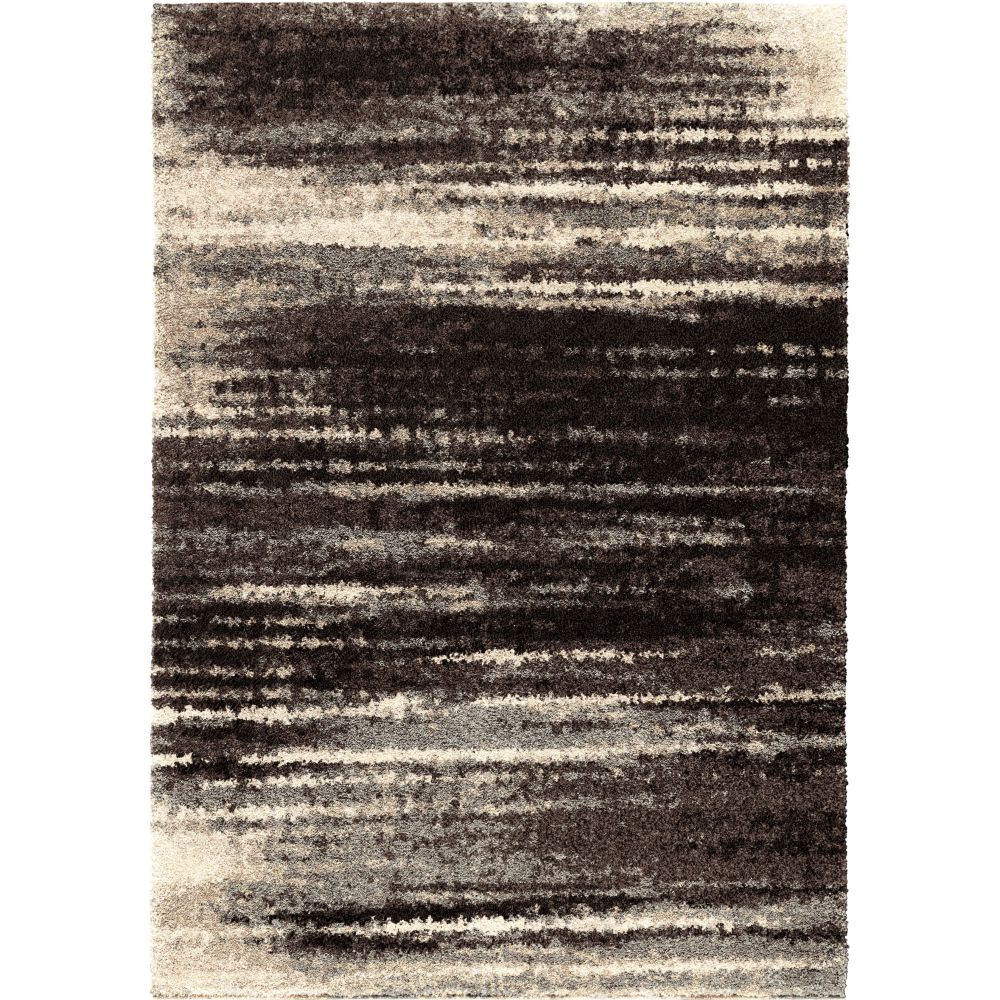 Orian Rugs AHS Interference Black Rug 5 Ft. X 7 Ft.