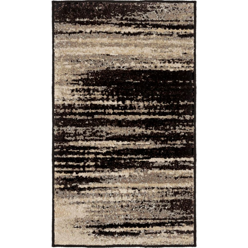 Orian Rugs AHS Interference Black Rug 2 Ft. X 4 Ft.