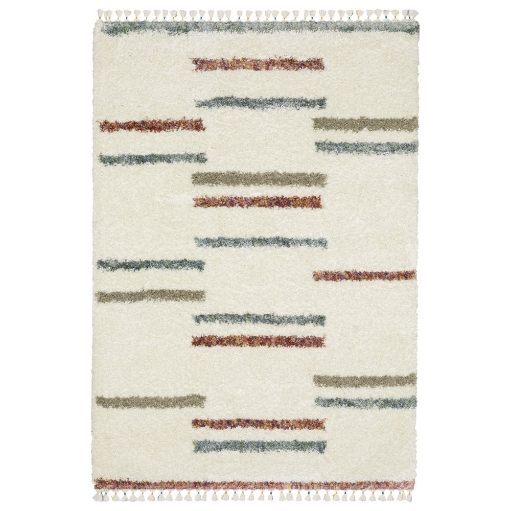 Oriental Weavers AX04A Axis Rug in Ivory/ Multi