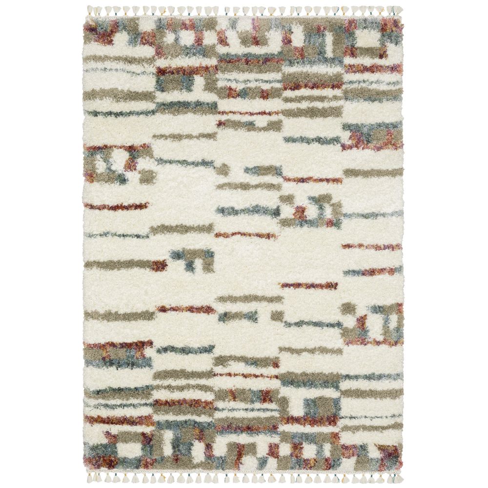 Oriental Weavers AX06A Axis Rug in Ivory/ Multi