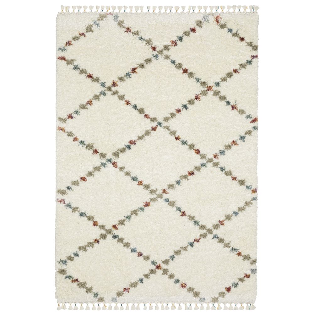 Oriental Weavers AX08A Axis Rug in Ivory/ Multi