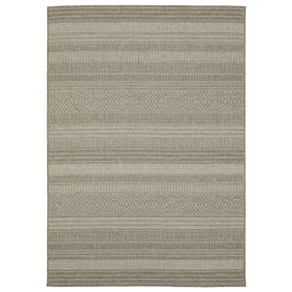 Oriental Weavers CA06A Caicos Rug in Grey/ Grey