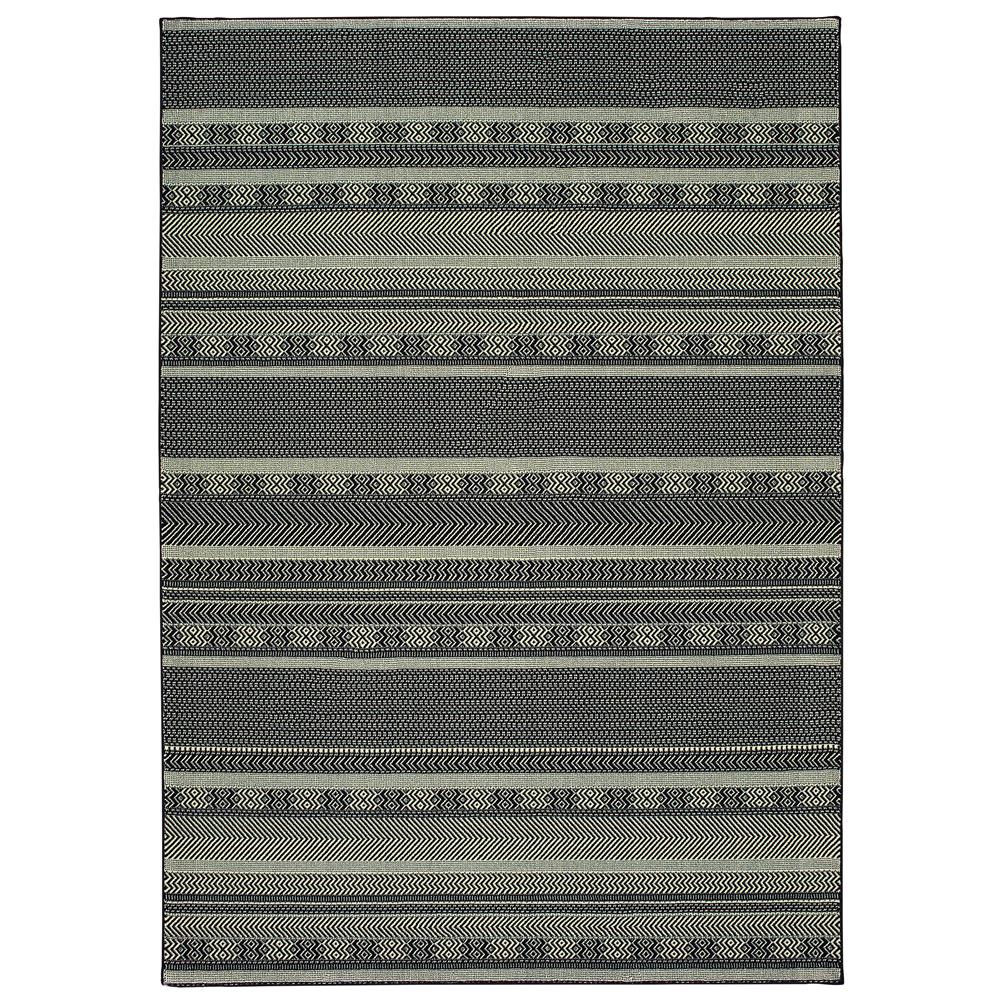 Oriental Weavers 1802k Luna Rug In Black, 7
