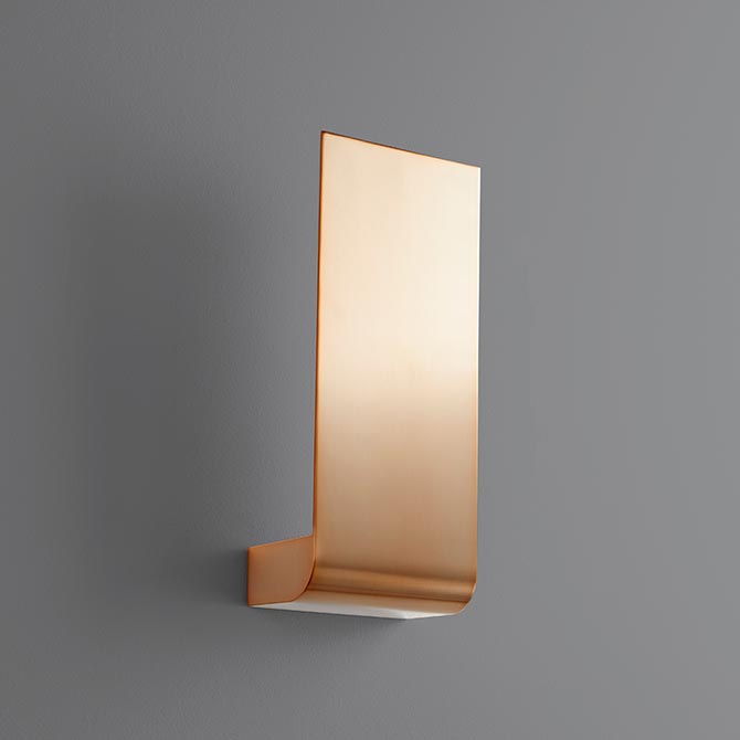 Oxygen 3-535-25 Halo Sconce in Satin Copper