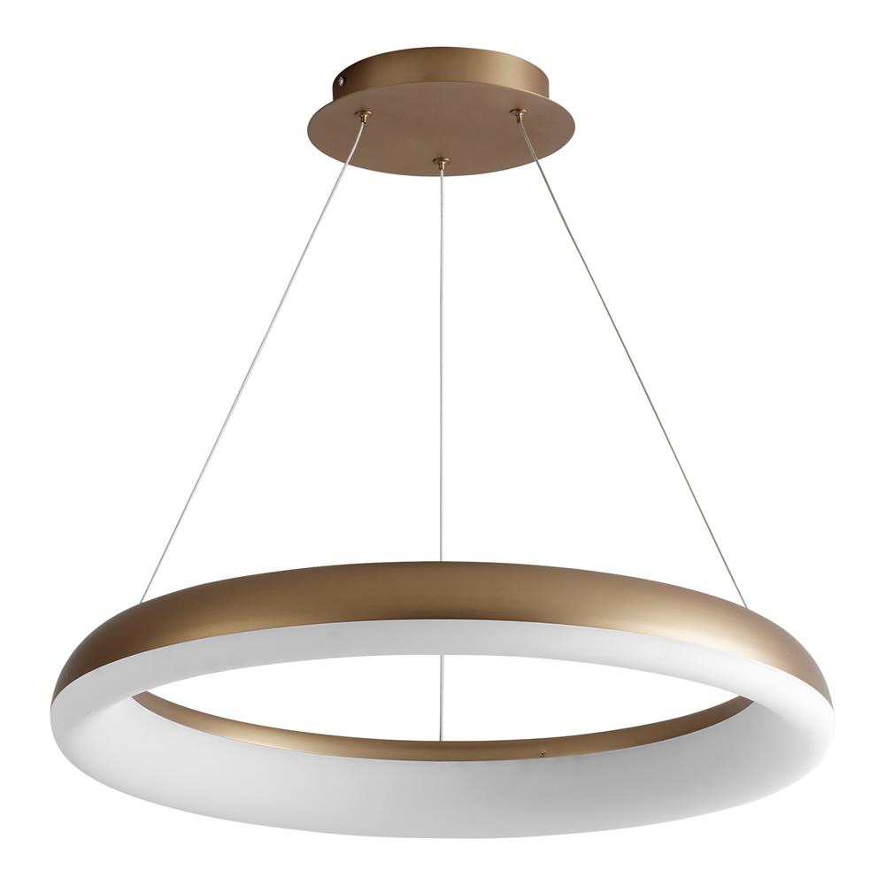 Oxygen 3-63-40 Roswell Pendant In Aged Brass