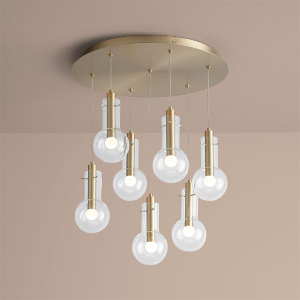 Oxygen 3-674-40 Primo 7lt Pendant In Aged Brass
