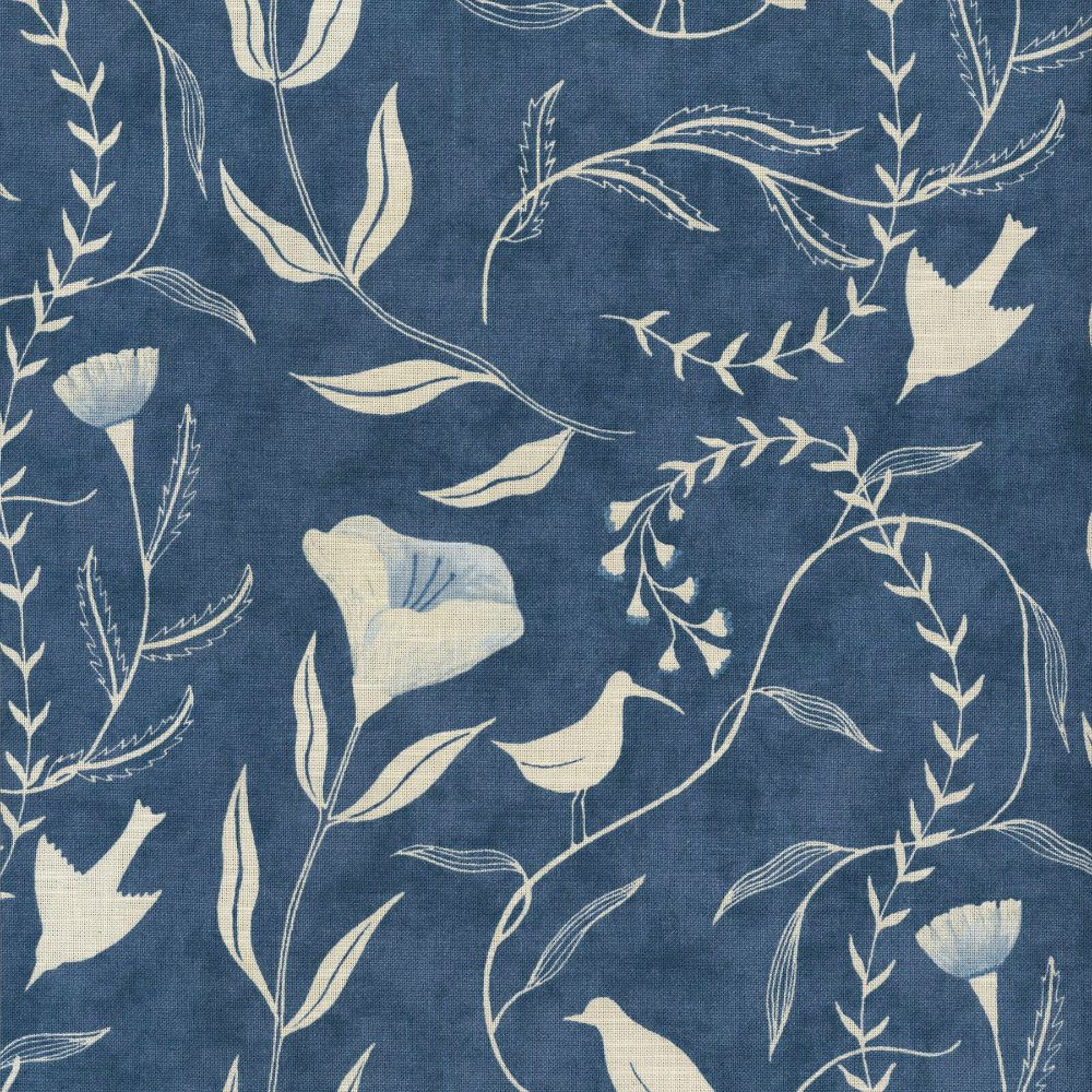 Elana Gabrielle 140041 Birdsong Fabric in Bluebell