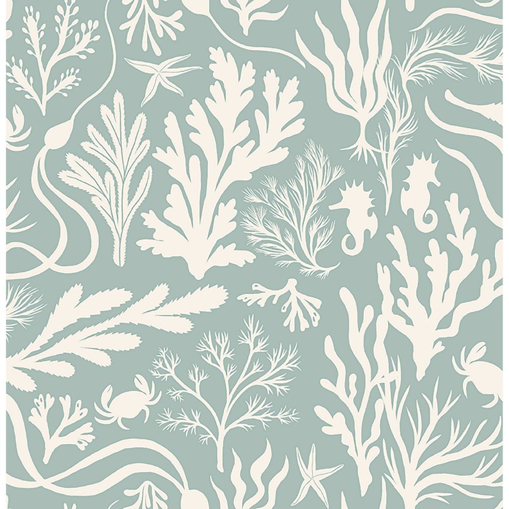 Elana Gabrielle 140082WR Tides Peel and Stick Wallpaper in Pool