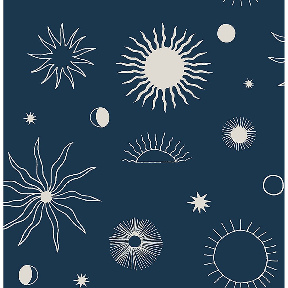 Elana Gabrielle 140121WR Sun Phases Peel and Stick Wallpaper in Baltic