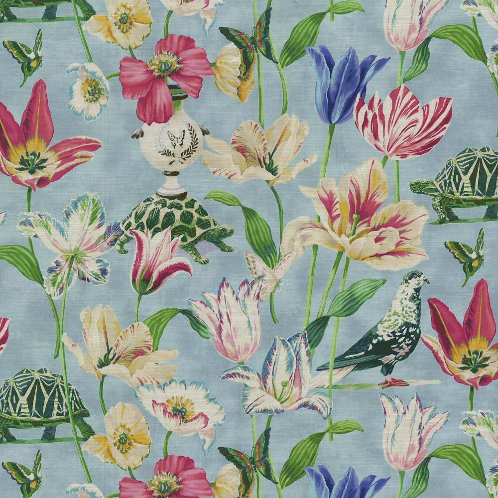 Harrison Howard 150051 Enchanted Garden Fabric in Robin