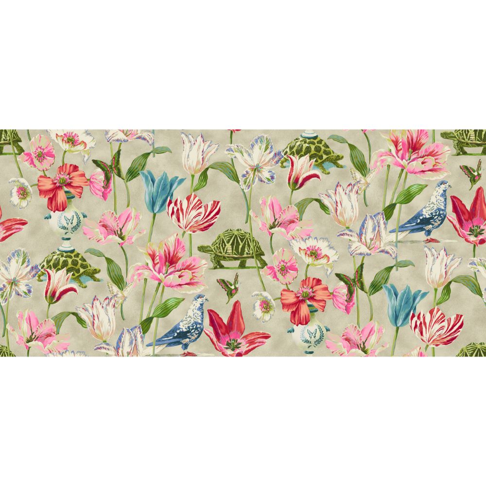 Harrison Howard 150110WR Enchanted Garden Peel and Stick Wallpaper in Primavera